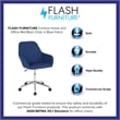 Flash Furniture Cortana Home Mid Back Swivel Office Chair in Blue