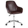 Flash Furniture Cortana Home Mid Back Leather Swivel Office Chair