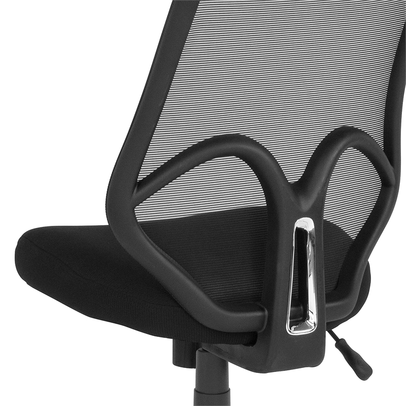 Flash Furniture Salerno High Back Mesh Swivel Office Chair in Black