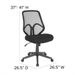Flash Furniture Salerno High Back Mesh Swivel Office Chair in Black