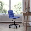 Flash Furniture Sorrento Mid Back Tufted Swivel Office Chair in Blue