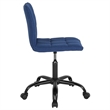 Flash Furniture Sorrento Mid Back Tufted Swivel Office Chair in Blue