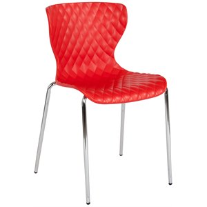 flash furniture lowell plastic dining side chair lowell in red