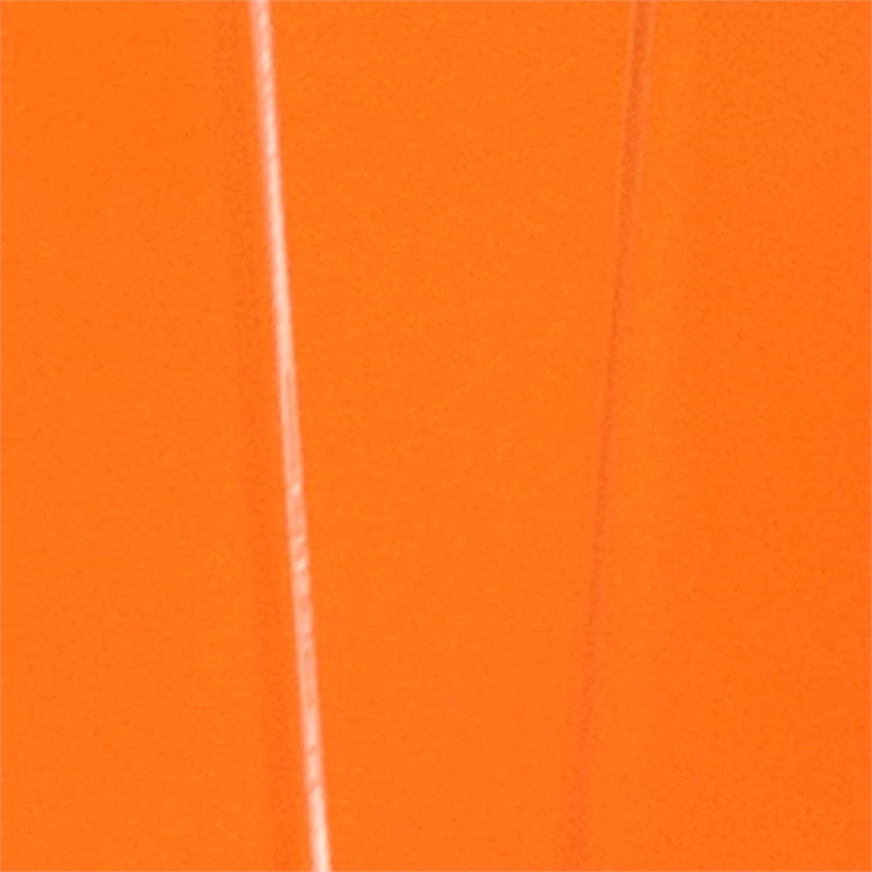 Flash Furniture Metal Dining Arm Chair in Orange and Wood Grain