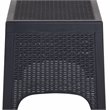 Flash Furniture 3 Piece Resin Patio Conversation Set in Dark Gray