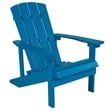 Flash Furniture Charlestown Faux Wood Adirondack Chair In Blue