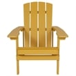 Flash Furniture Charlestown Faux Wood Adirondack Chair In Yellow