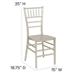 Flash Furniture Hercules Chiavari Dining Chair in Champagne