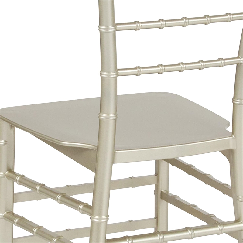 Flash Furniture Hercules Chiavari Dining Chair in Champagne