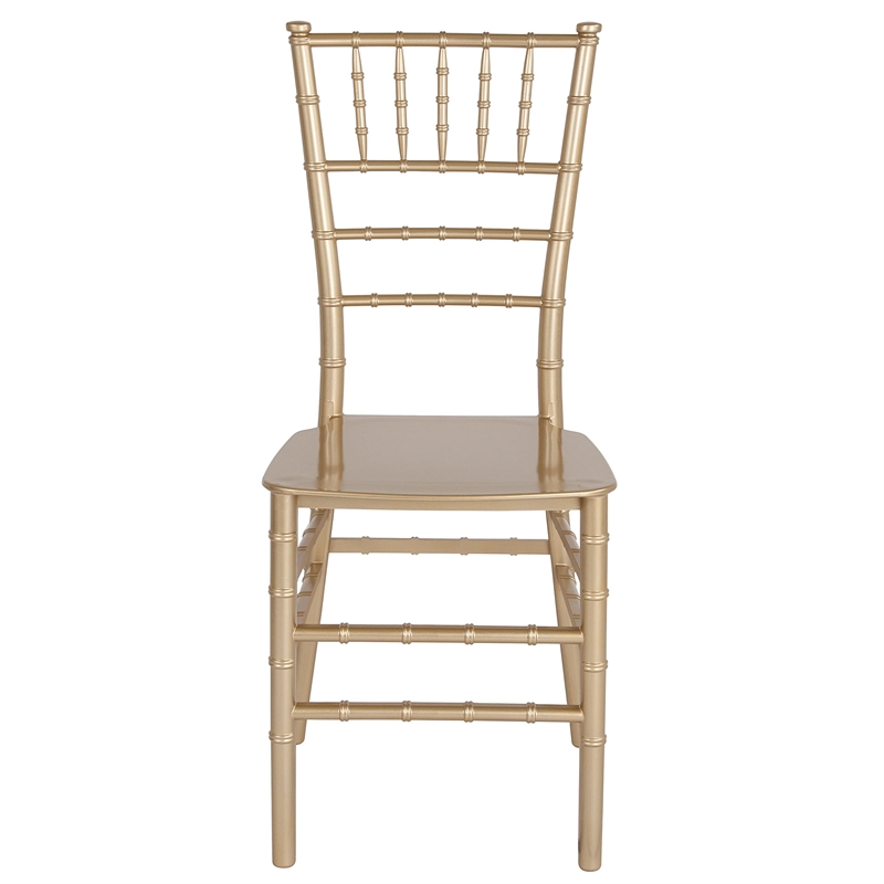 Flash Furniture Hercules Chiavari Dining Chair in Gold