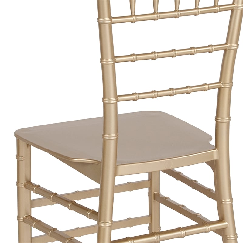 Flash Furniture Hercules Chiavari Dining Chair in Gold