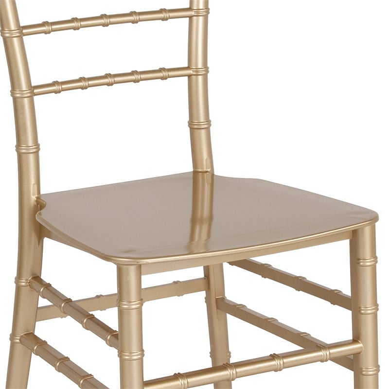 Flash Furniture Hercules Chiavari Dining Chair in Gold