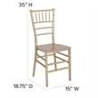 Flash Furniture Hercules Chiavari Dining Chair in Gold