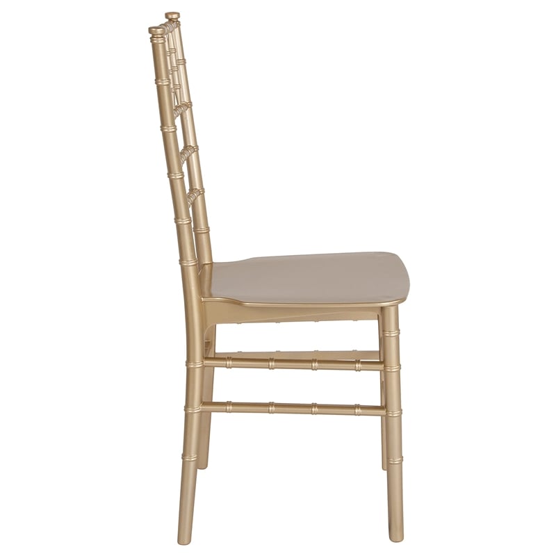 Flash Furniture Hercules Chiavari Dining Chair in Gold