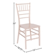Flash Furniture Hercules Chiavari Dining Chair in Rose Gold
