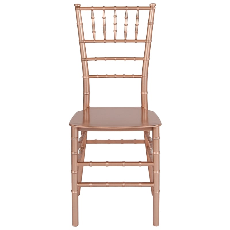 Flash Furniture Hercules Chiavari Dining Chair in Rose Gold