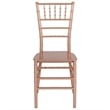 Flash Furniture Hercules Chiavari Dining Chair in Rose Gold