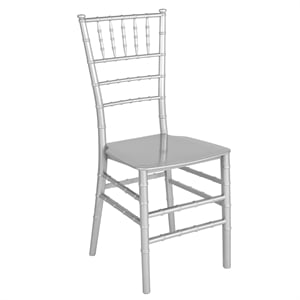 Flash Furniture Hercules Chiavari Dining Chair in Silver