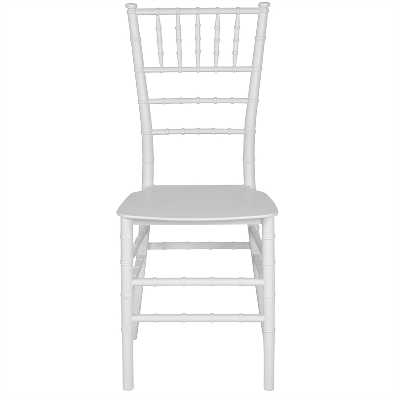 Flash Furniture Hercules Chiavari Dining Chair in White