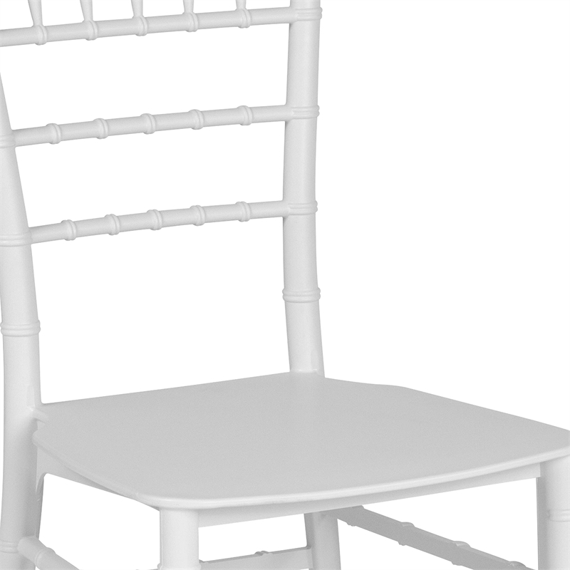 Flash Furniture Hercules Chiavari Dining Chair in White