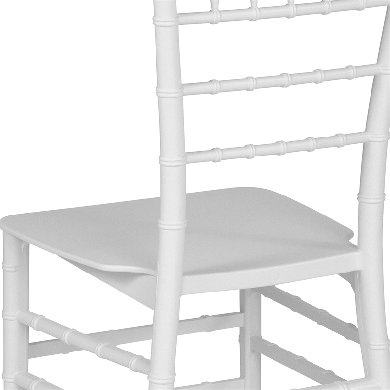 Flash Furniture Hercules Chiavari Dining Chair in White