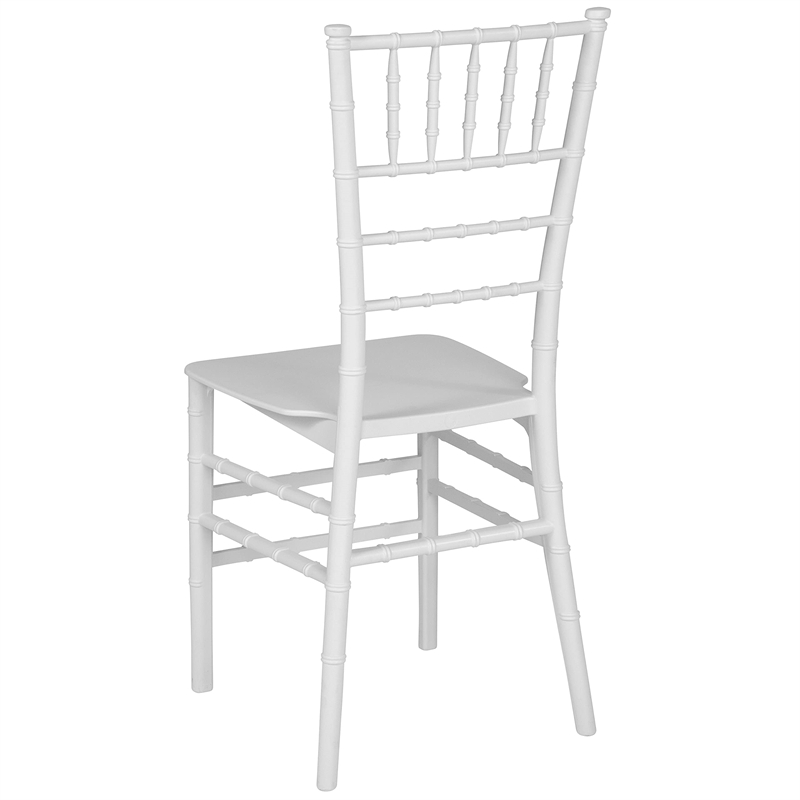 Flash Furniture Hercules Chiavari Dining Chair in White
