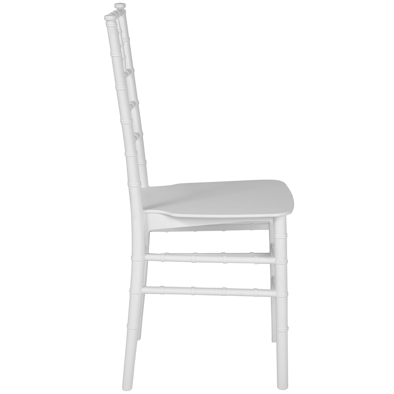 Flash Furniture Hercules Chiavari Dining Chair in White