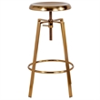 Flash Furniture Toledo Metal Adjustable Bar Stool in Chrome
