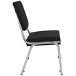 Flash Furniture Hercules Bariatric Reception Chair in Black and Silver