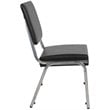 Flash Furniture Hercules Faux Leather Bariatric Reception Chair in Black