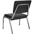 Flash Furniture Hercules Faux Leather Bariatric Reception Chair in Black