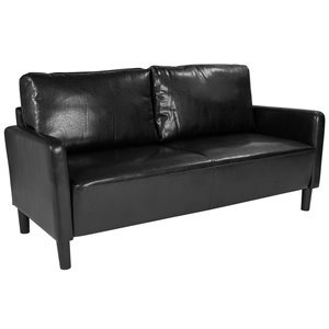 flash furniture washington park contemporary leather sofa