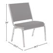 Flash Furniture Hercules 950 lb. Rated Black Fabric Bariatric Chair