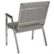 Flash Furniture Hercules Bariatric Reception Arm Chair in Gray and Silver