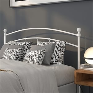 Flash Furniture Woodstock Queen Metal Spindle Headboard in White