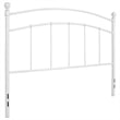 Flash Furniture Woodstock Queen Metal Spindle Headboard in White