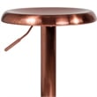 Flash Furniture Madrid Adjustable Swivel Bar Stool in Rose Gold