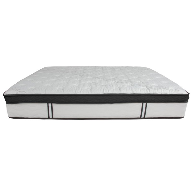 Flash Furniture Capri King Memory Foam Mattress in White