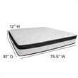 Flash Furniture Capri King Memory Foam Mattress in White
