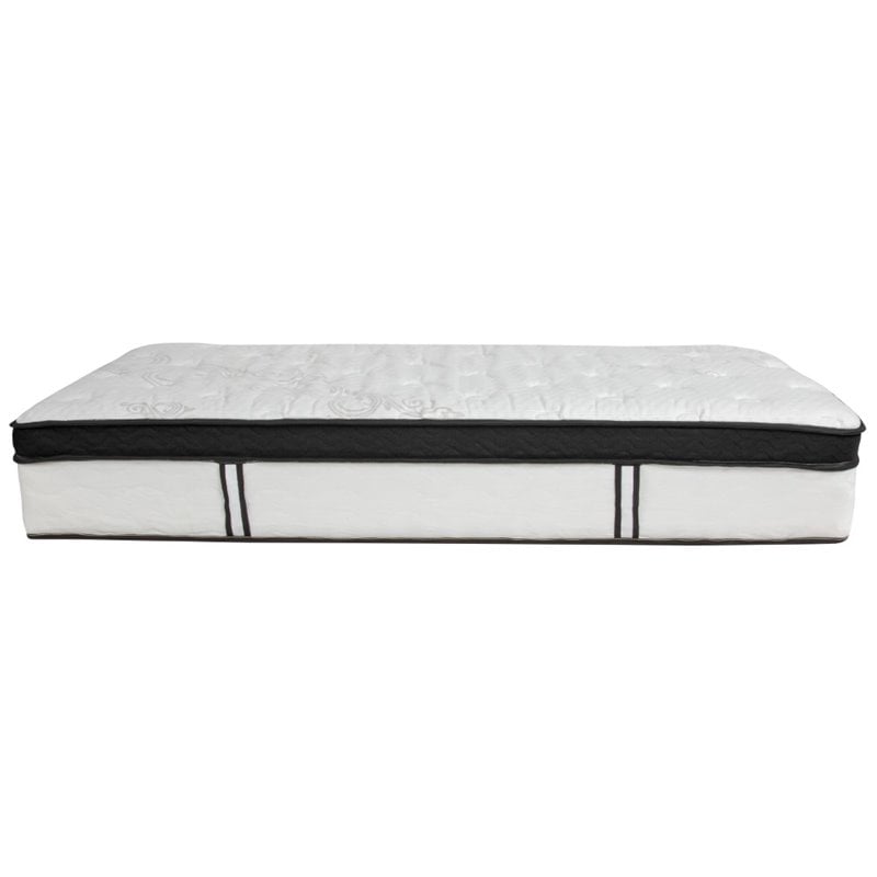 Flash Furniture Capri Twin Memory Foam Mattress in White