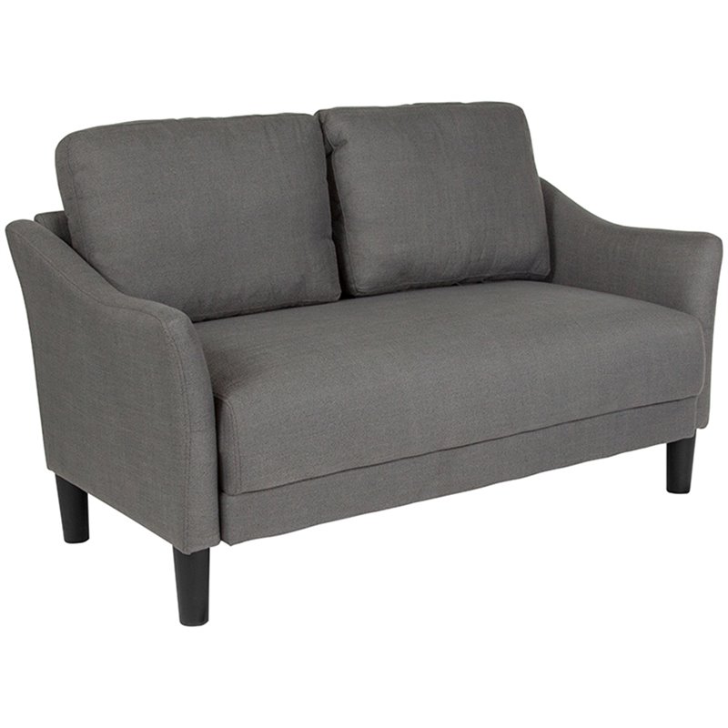 Flash Furniture Bari Sofa And Ottoman In Dark Gray Black Sl Flash Furniture Bari Sofa And Ottoman