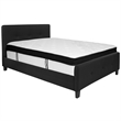 Flash Furniture Tribeca Tufted Full Platform Bed in Black