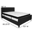 Flash Furniture Tribeca Tufted Queen Platform Bed in Black