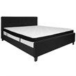 Flash Furniture Tribeca Tufted King Platform Bed in Black