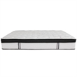 Flash Furniture Riverdale Tufted Queen Wingback Platform Bed in Beige