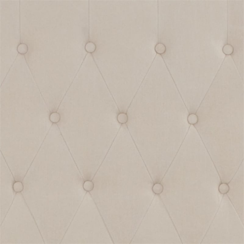 Flash Furniture Riverdale Tufted King Wingback Platform Bed in Beige