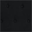 Flash Furniture Riverdale Tufted Queen Wingback Platform Bed in Black