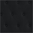 Flash Furniture Riverdale Tufted King Wingback Platform Bed in Black