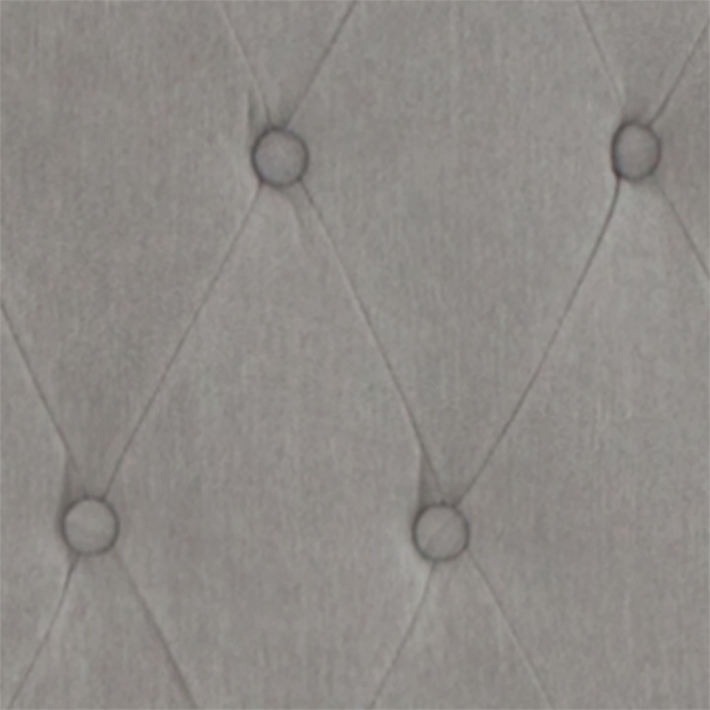 Flash Furniture Riverdale Tufted Full Wingback Platform Bed in Gray