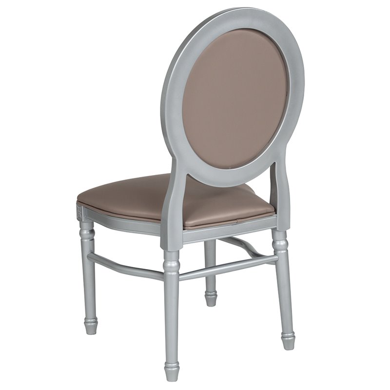 Flash Furniture Hercules King Louis Faux Leather Dining Side Chair in  White, 1 - Ralphs